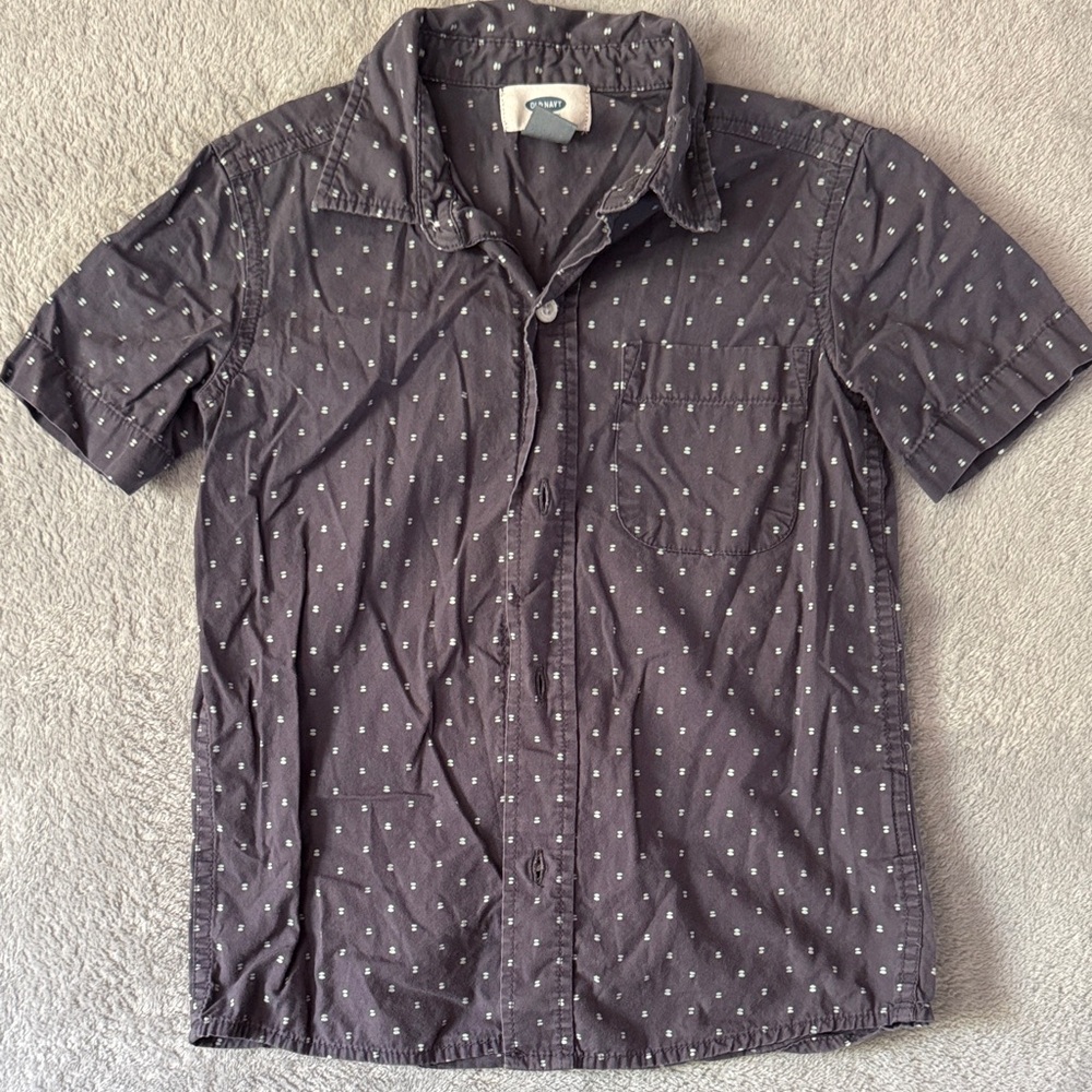 Old Navy Kids Charcoal Button Down Shirt